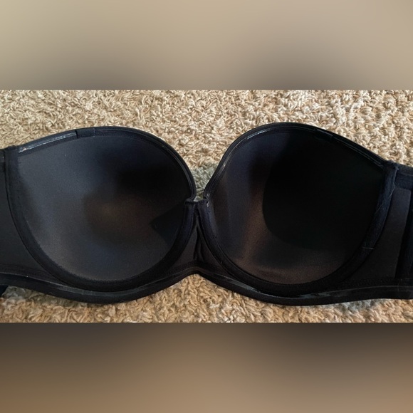 40D super comfy black strapless underwire bra NWOT - Picture 2 of 4